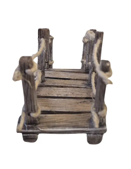 Faux Wood Polystyrene Bridge for 10–12 cm Nativity Figures