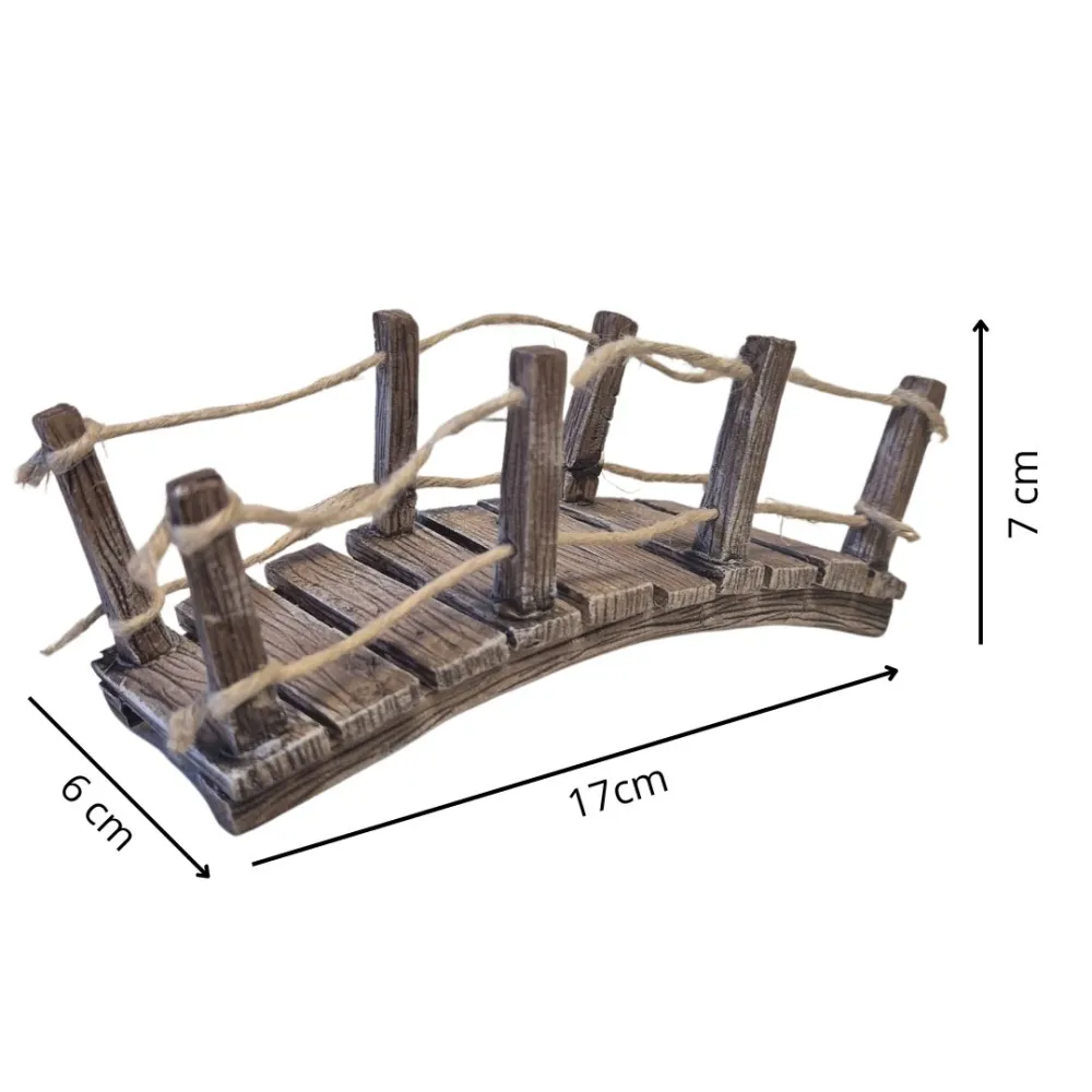 Faux Wood Polystyrene Bridge for 10–12 cm Nativity Figures