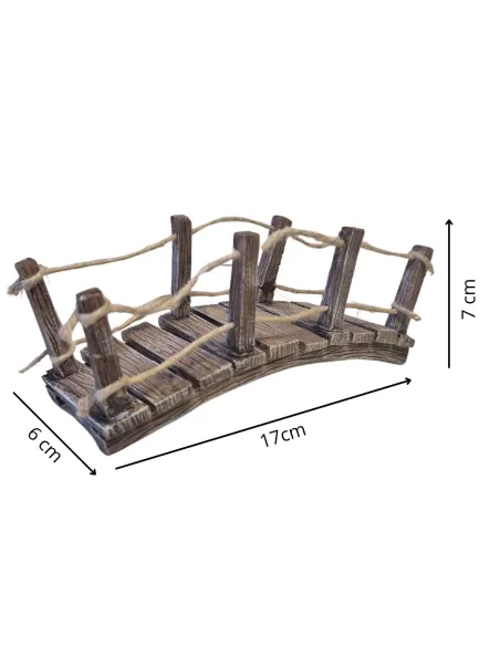 Faux Wood Polystyrene Bridge for 10–12 cm Nativity Figures