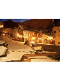 Popular snowy night backdrop 100x70 cm