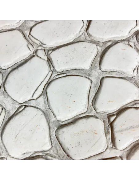 White Resin Stone Pavement Panel for 30 cm Nativity Figures