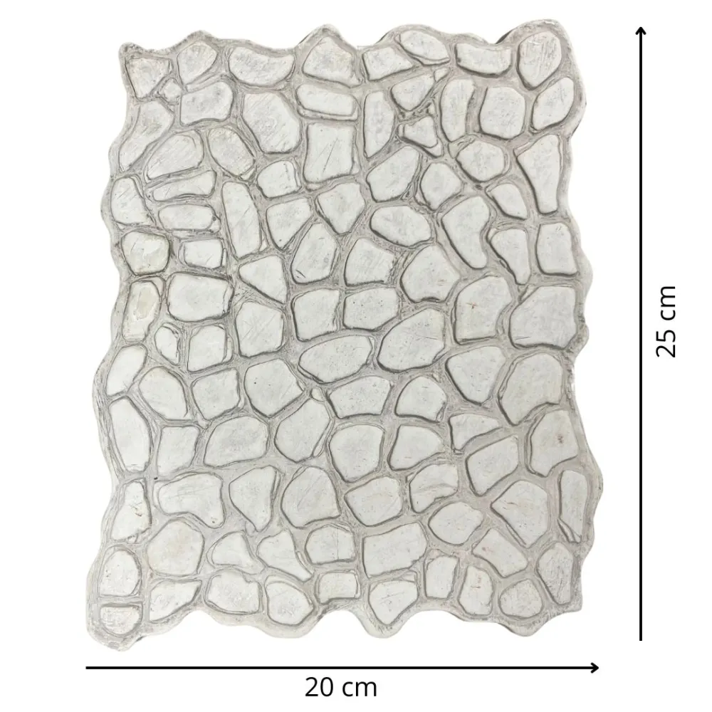 White Resin Stone Pavement Panel for 30 cm Nativity Figures