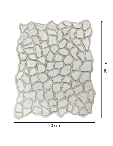 White Resin Stone Pavement Panel for 30 cm Nativity Figures