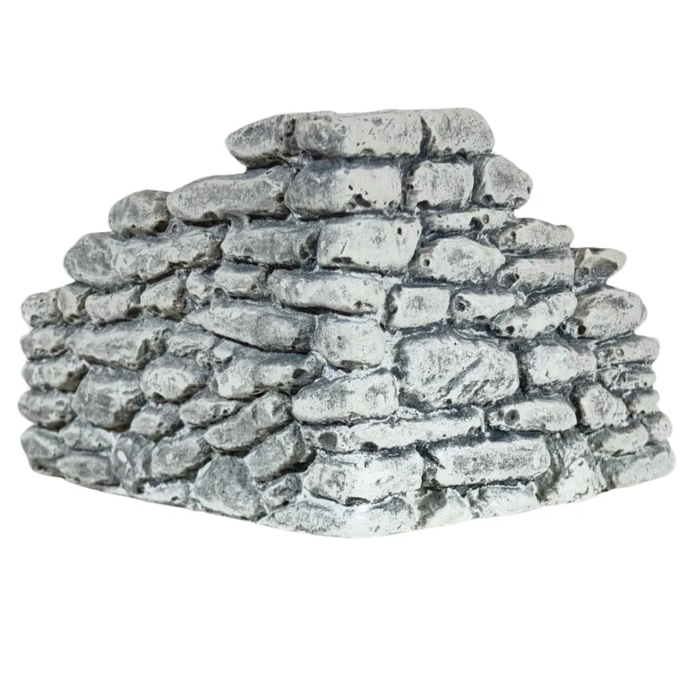 White and Grey Plaster Corner Wall for 8–10 cm Nativity Figures