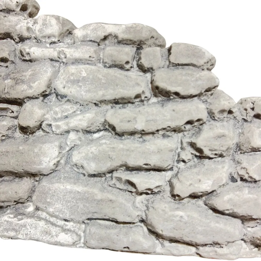 White and Grey Plaster Corner Wall for 8–10 cm Nativity Figures