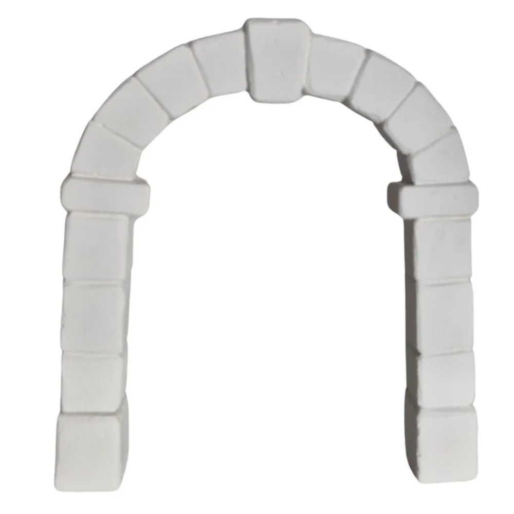 Neutral-Coloured Faux Stone Plaster Arch for 10–15 cm Nativity Figures