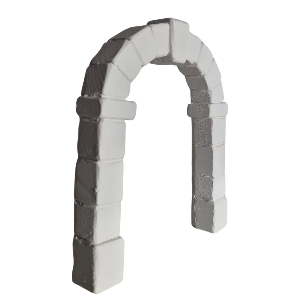 Neutral-Coloured Faux Stone Plaster Arch for 10–15 cm Nativity Figures
