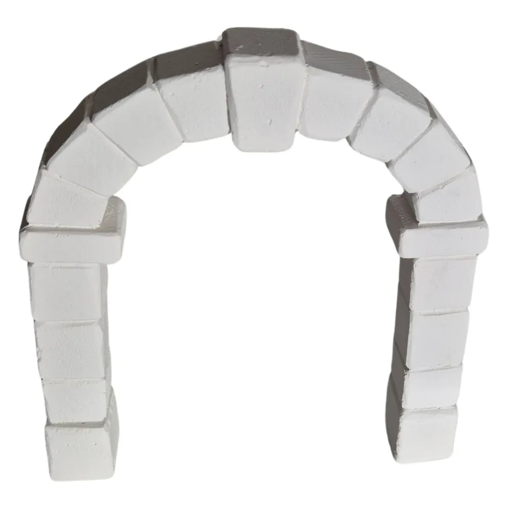 Neutral-Coloured Faux Stone Plaster Arch for 10–15 cm Nativity Figures