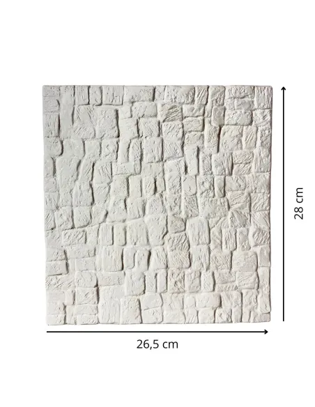 Pavimento in gesso mattoni irregolari da colorare 28x26 cm