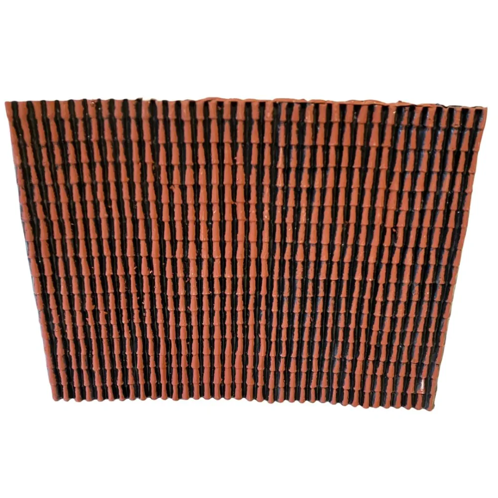 Tetto in plastica fine rosso tegola piccola 31x24 cm
