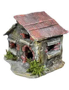 Casa a mattoncini in polistirene per statue da 3 cm