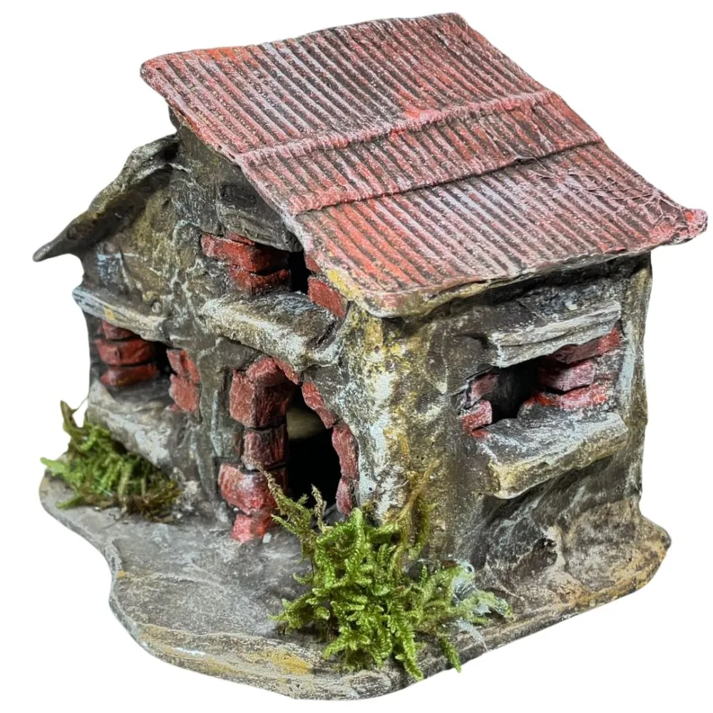 Polystyrene Brick House for 3 cm Nativity Figures