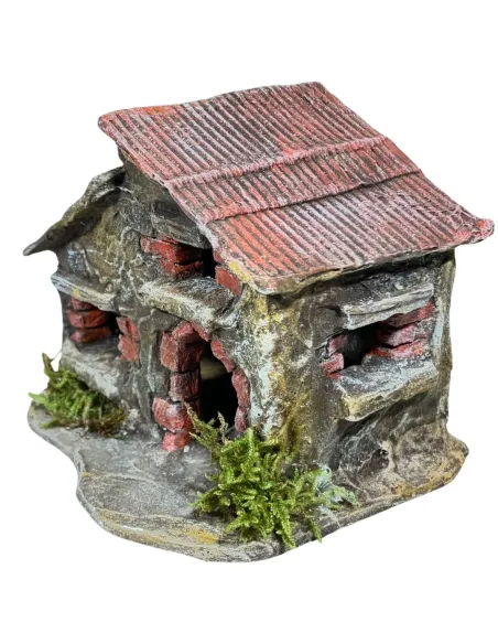 Casa a mattoncini in polistirene per statue da 3 cm
