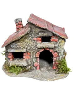 Casa a mattoncini in polistirene per statue da 3 cm 2