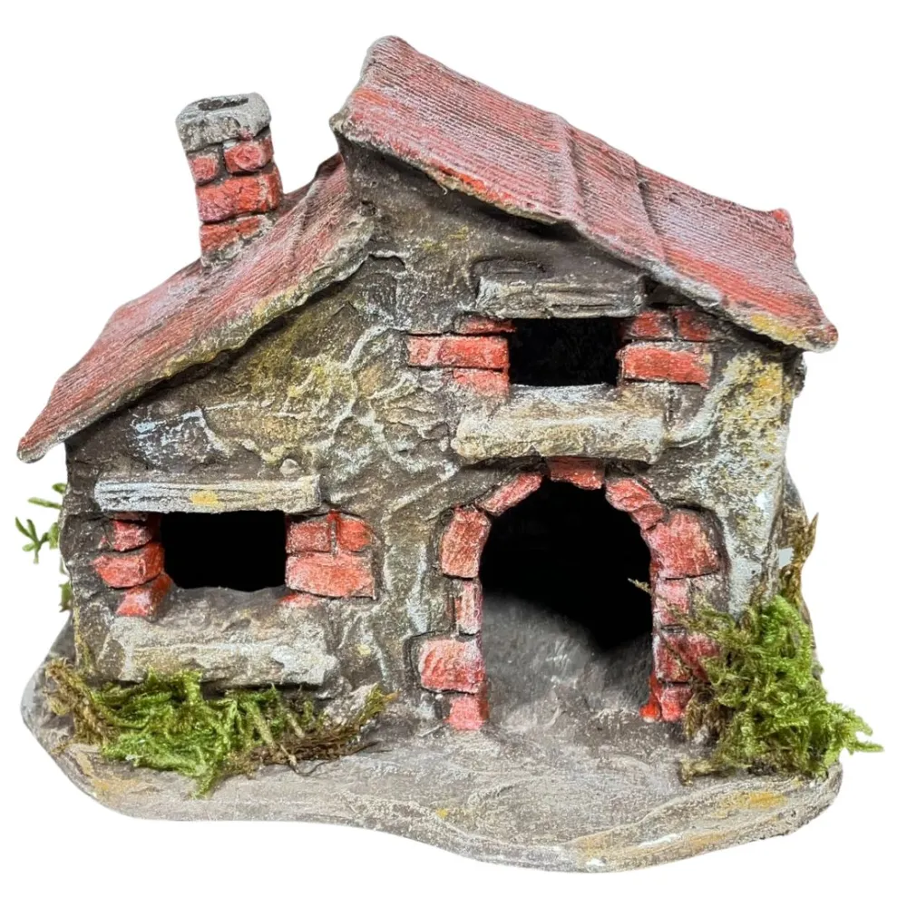 Polystyrene Brick House for 3 cm Nativity Figures