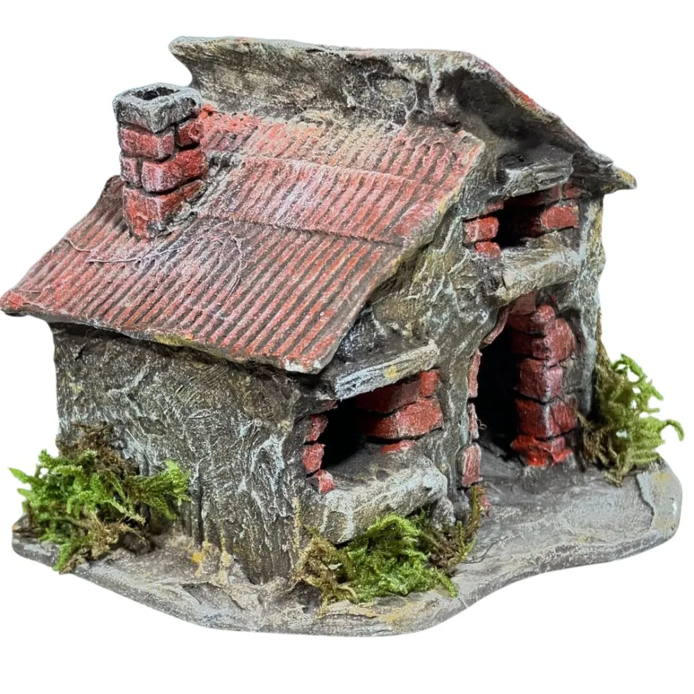 Polystyrene Brick House for 3 cm Nativity Figures