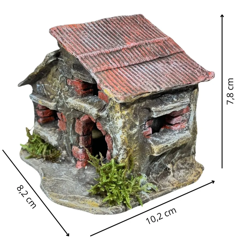 Polystyrene Brick House for 3 cm Nativity Figures
