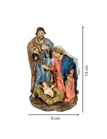 One-Piece Nativity Scene with Gold-Coloured Details – 12 cm