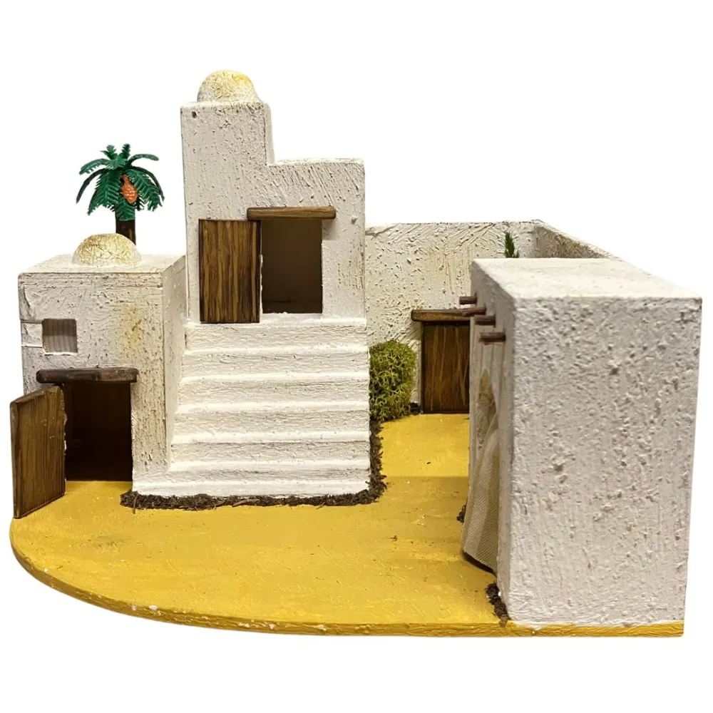 Palestinian Village with Palm Tree for 5 cm Nativity Figures