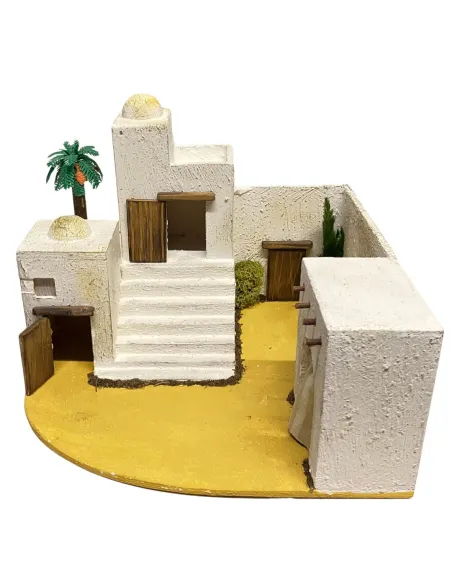 Palestinian Village with Palm Tree for 5 cm Nativity Figures