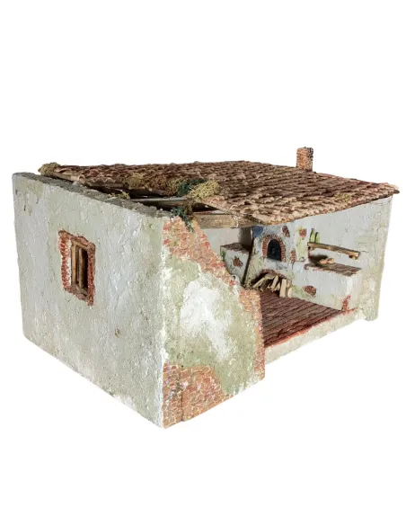 Polystyrene Setting with Oven and Battery-Operated Lights for 8–10 cm Nativity Figures