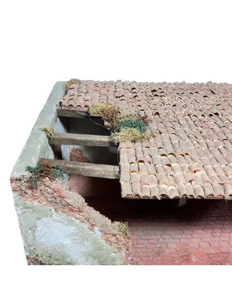 Polystyrene Setting with Oven and Battery-Operated Lights for 8–10 cm Nativity Figures