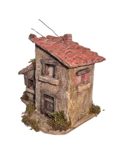 Polystyrene Double House for 3,5–5 cm Nativity Figures 2