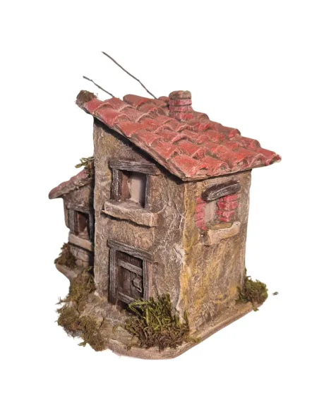 Polystyrene Double House for 3,5–5 cm Nativity Figures
