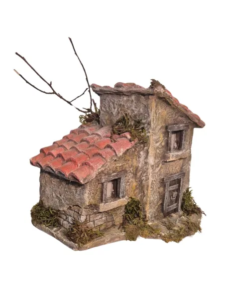 Polystyrene Double House for 3,5–5 cm Nativity Figures