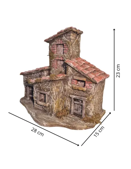 Polystyrene Village for 3,5–5 cm Nativity Figures