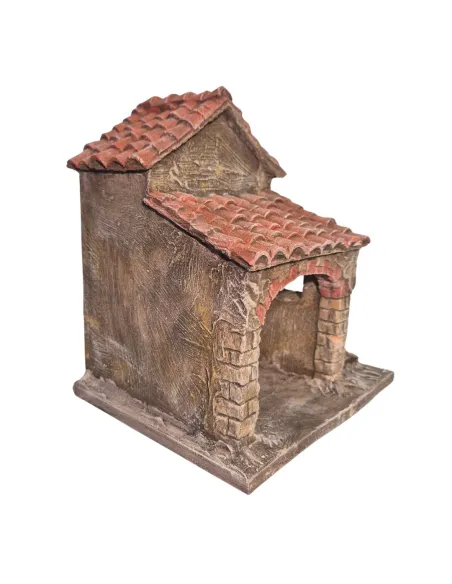 Borgo con bottega in polistirene per statue da 5-8 cm