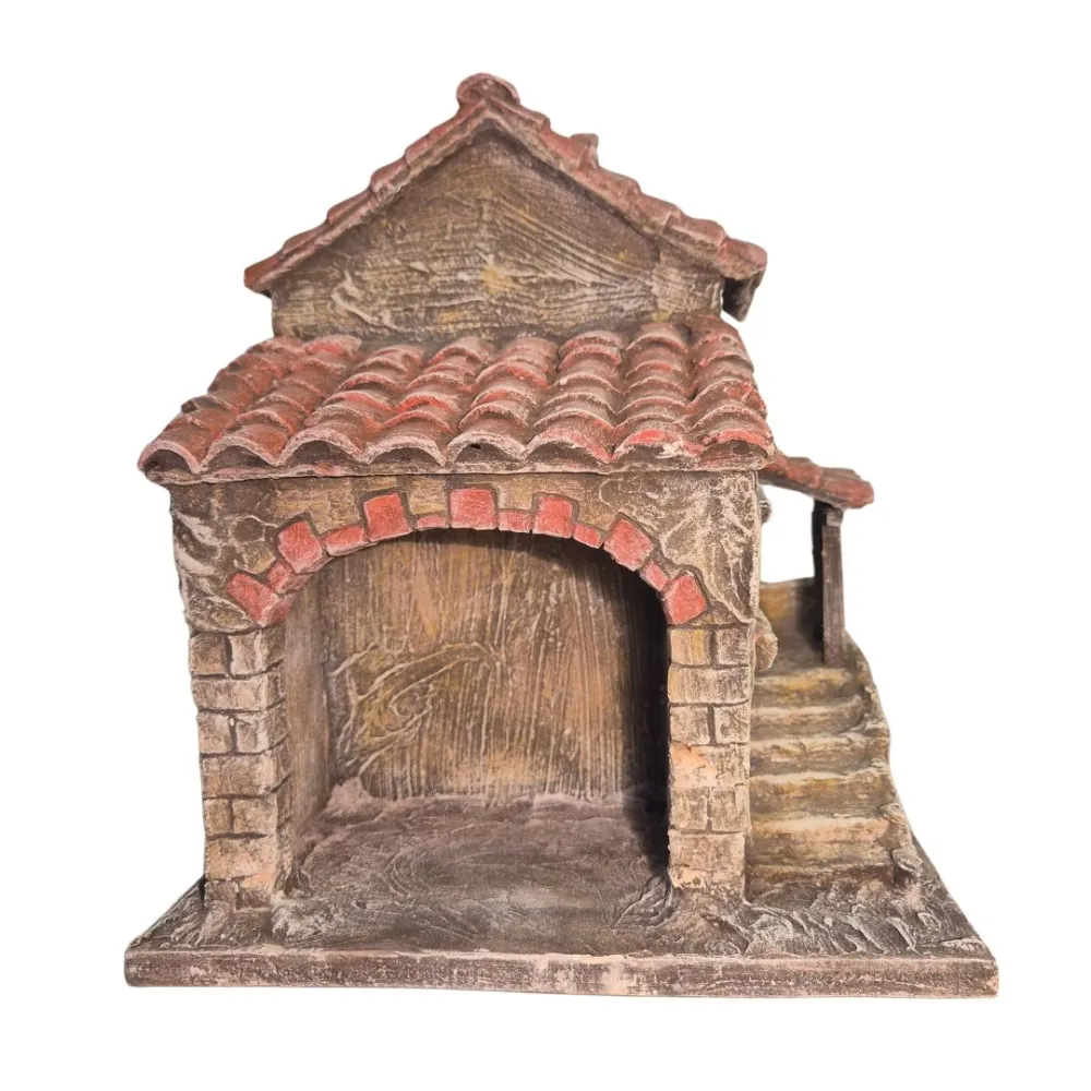 Polystyrene Village with Workshop for 5–8 cm Nativity Figures