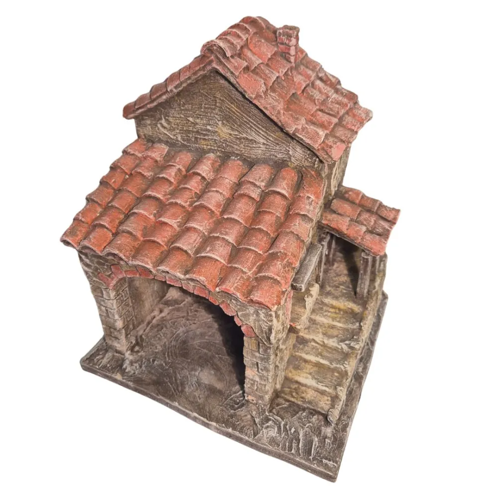 Polystyrene Village with Workshop for 5–8 cm Nativity Figures
