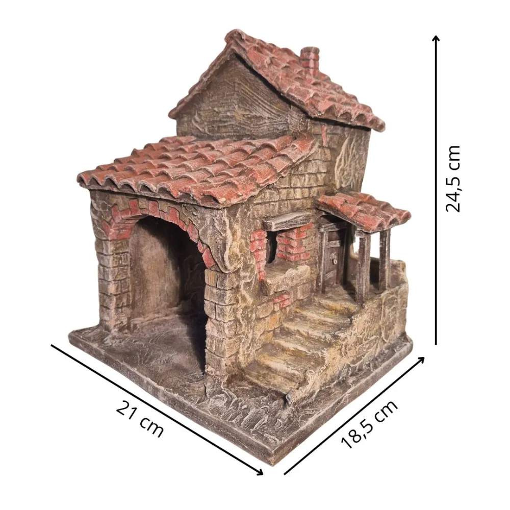 Polystyrene Village with Workshop for 5–8 cm Nativity Figures