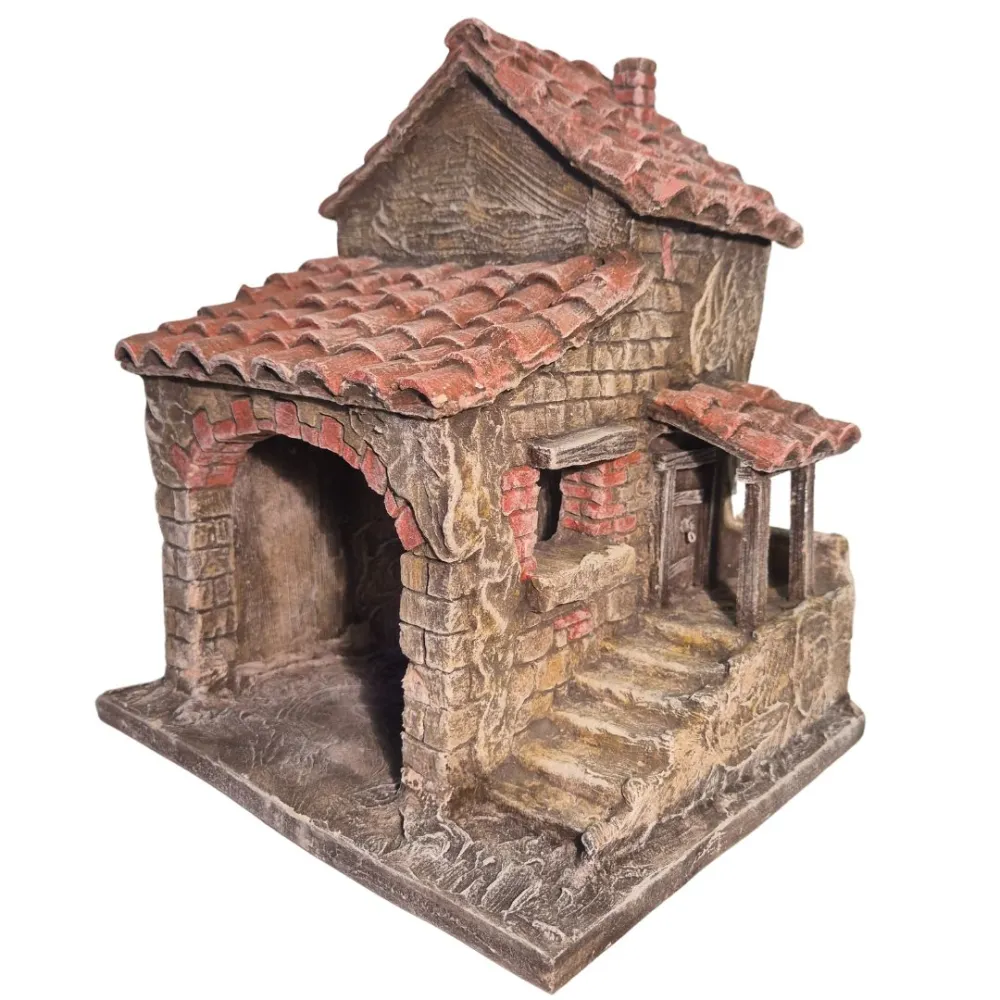 Polystyrene Village with Workshop for 5–8 cm Nativity Figures