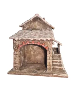 Borgo con bottega in polistirene con neve per statue da 5-8 cm 2
