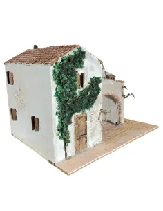 Borgo popolare con pianta arrampicante in polistirene per statue da 8-10 cm 2