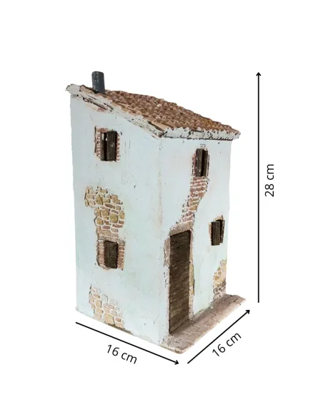 Casa popolare in polistirene per statue da 8-10 cm