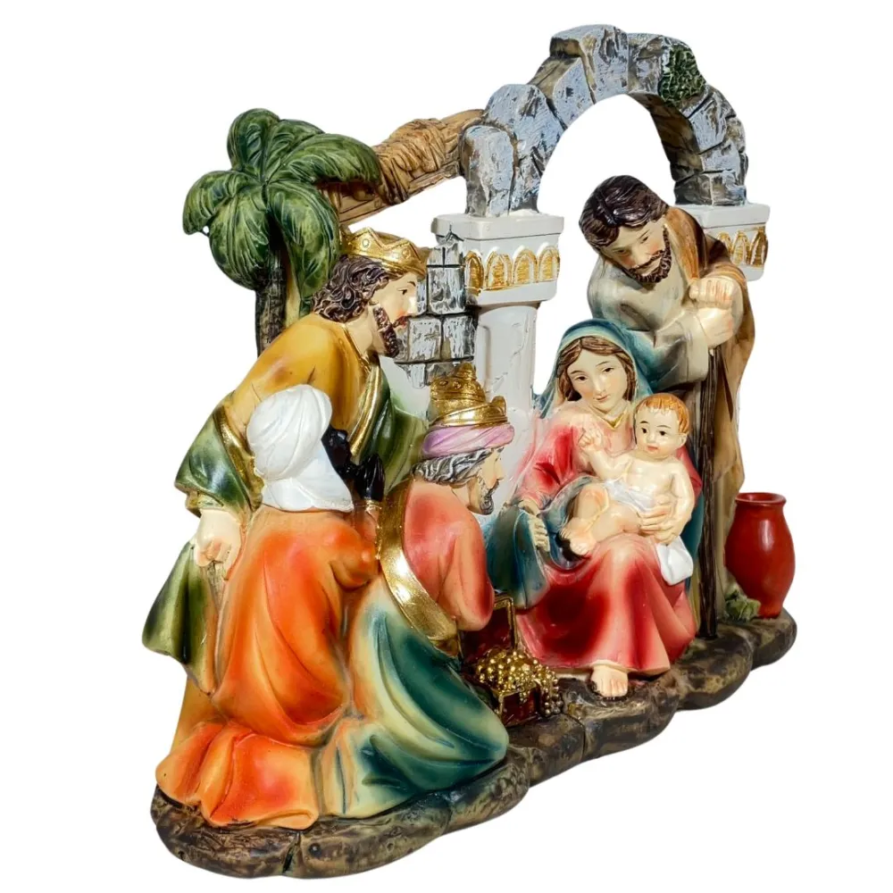Resin Epiphany Scene with Setting – 12 cm