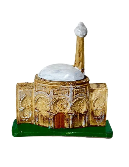 Set of Five Miniature Nativity Accessories: Well, House, Windmill and Bridge