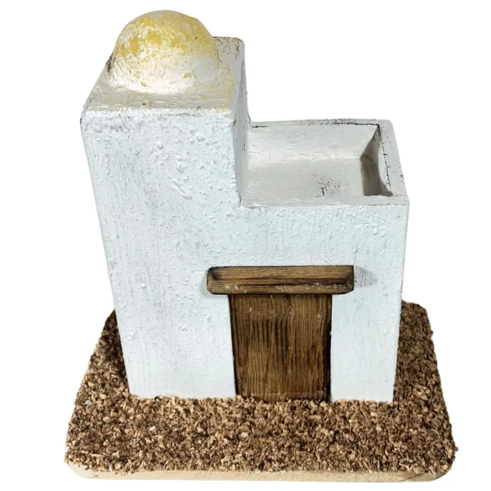 Wooden Palestinian House with Terrace for 4–5 cm Nativity Figures