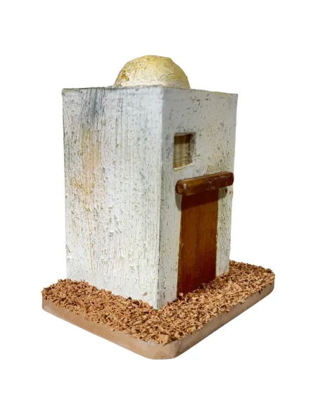 Casa palestinese in legno con cupola per statue da 4-5 cm