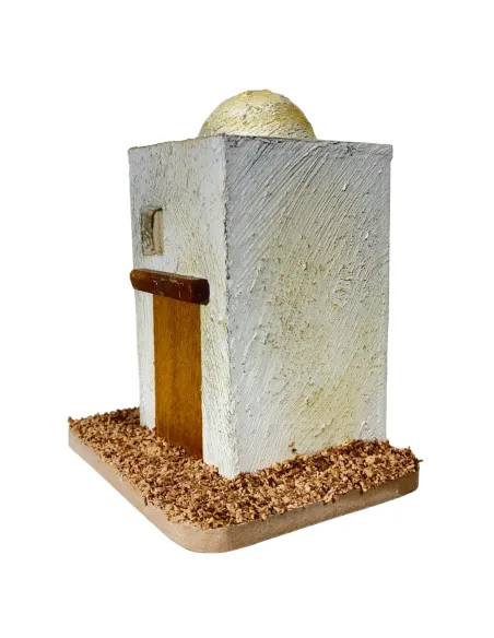 Casa palestinese in legno con cupola per statue da 4-5 cm