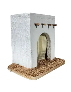 Casa palestinese in legno per statue da 4-5 cm
