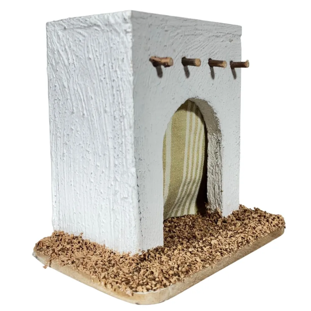 Wooden Palestinian House for 4–5 cm Nativity Figures