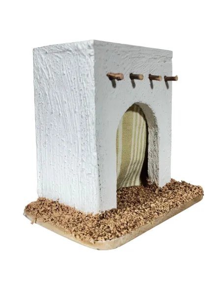 Casa palestinese in legno per statue da 4-5 cm