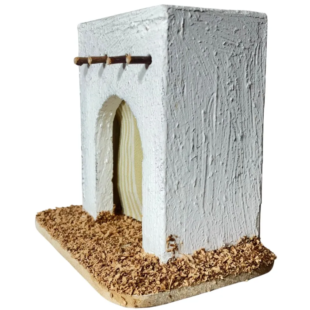 Wooden Palestinian House for 4–5 cm Nativity Figures