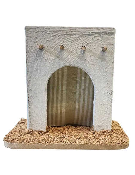Casa palestinese in legno per statue da 4-5 cm