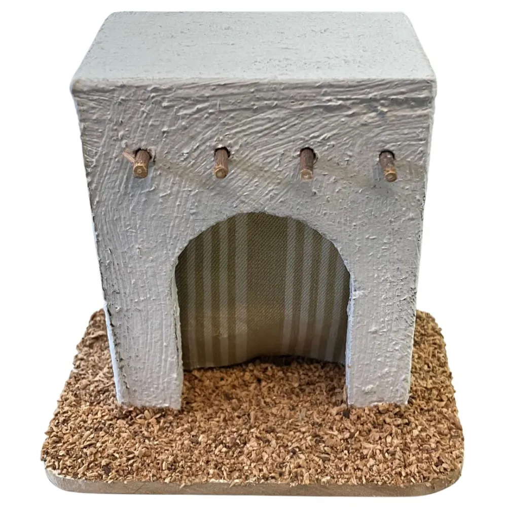 Wooden Palestinian House for 4–5 cm Nativity Figures