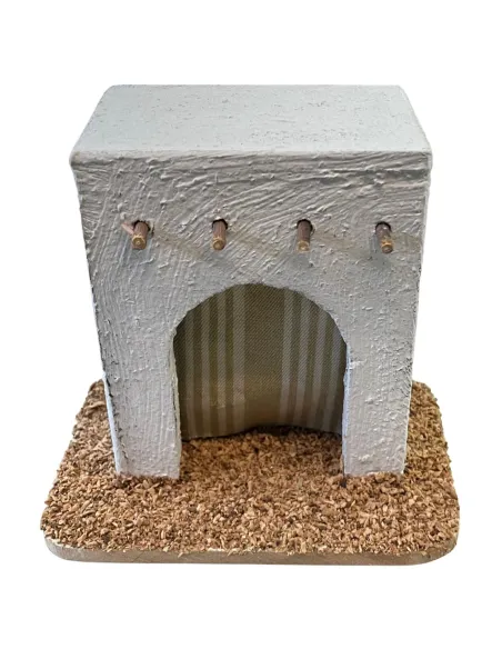 Casa palestinese in legno per statue da 4-5 cm